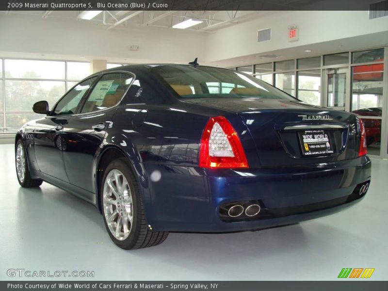 Blu Oceano (Blue) / Cuoio 2009 Maserati Quattroporte S