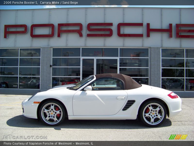 Carrara White / Sand Beige 2006 Porsche Boxster S