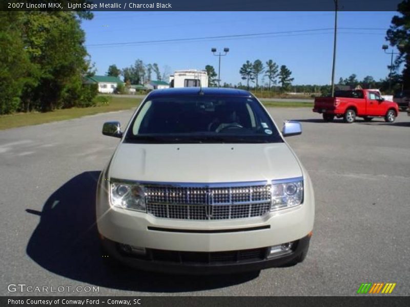 Light Sage Metallic / Charcoal Black 2007 Lincoln MKX