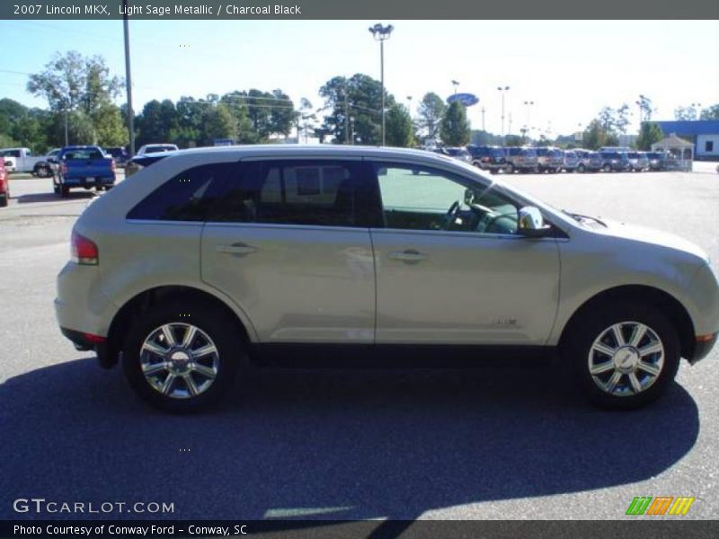 Light Sage Metallic / Charcoal Black 2007 Lincoln MKX