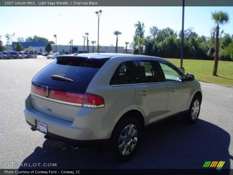 Light Sage Metallic / Charcoal Black 2007 Lincoln MKX