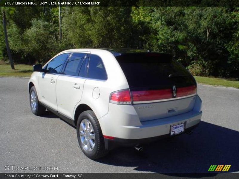 Light Sage Metallic / Charcoal Black 2007 Lincoln MKX