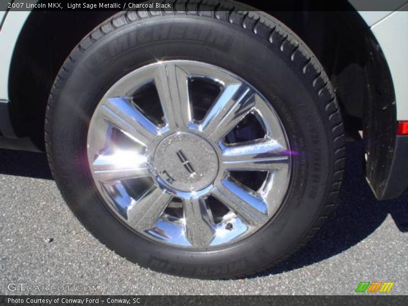 Light Sage Metallic / Charcoal Black 2007 Lincoln MKX