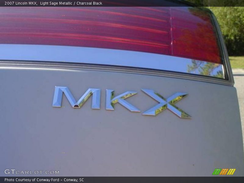 Light Sage Metallic / Charcoal Black 2007 Lincoln MKX
