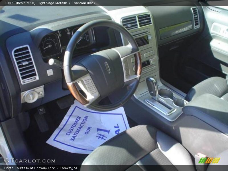 Light Sage Metallic / Charcoal Black 2007 Lincoln MKX