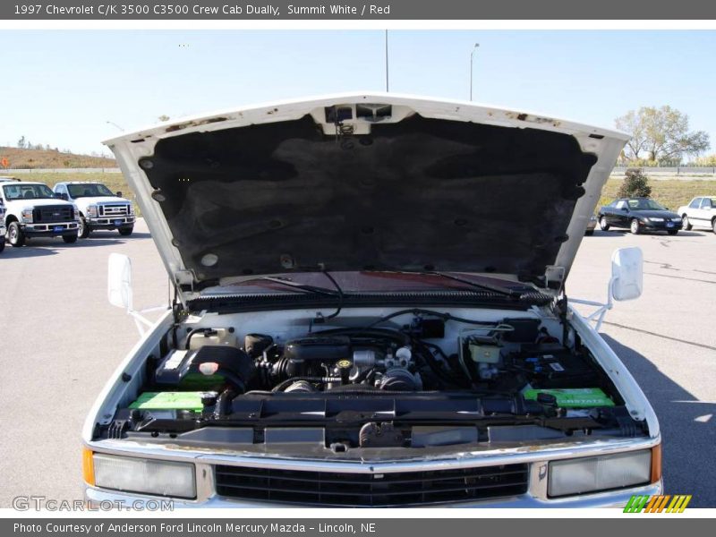 Summit White / Red 1997 Chevrolet C/K 3500 C3500 Crew Cab Dually