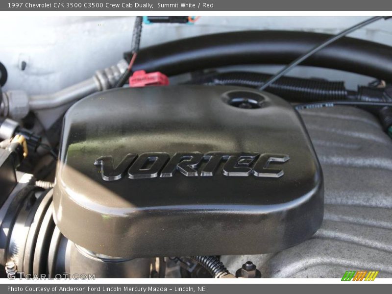 Summit White / Red 1997 Chevrolet C/K 3500 C3500 Crew Cab Dually