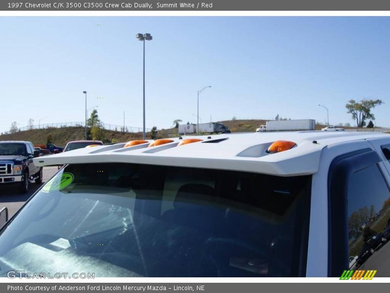 Summit White / Red 1997 Chevrolet C/K 3500 C3500 Crew Cab Dually