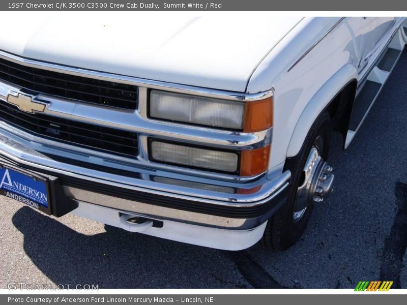 Summit White / Red 1997 Chevrolet C/K 3500 C3500 Crew Cab Dually