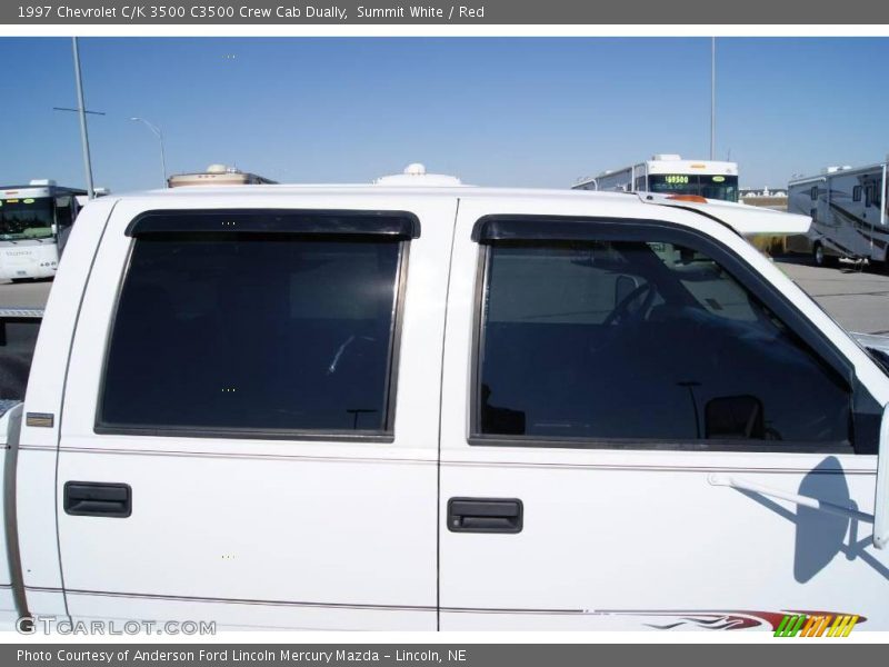 Summit White / Red 1997 Chevrolet C/K 3500 C3500 Crew Cab Dually