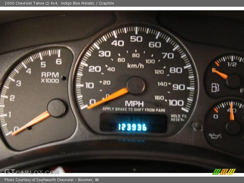 Indigo Blue Metallic / Graphite 2000 Chevrolet Tahoe LS 4x4