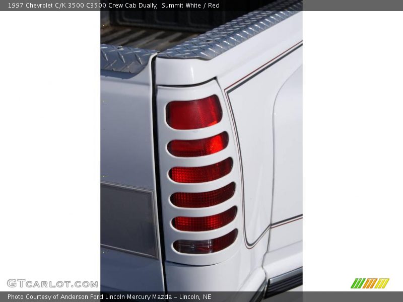 Summit White / Red 1997 Chevrolet C/K 3500 C3500 Crew Cab Dually