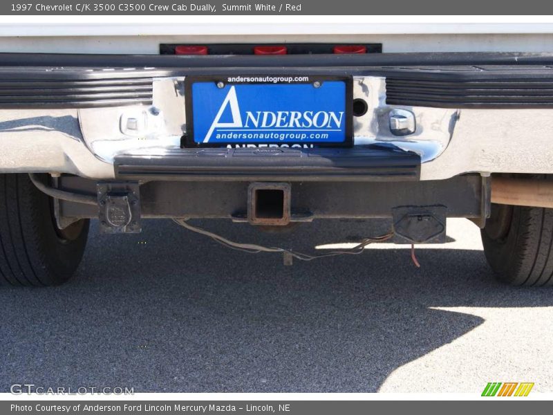 Summit White / Red 1997 Chevrolet C/K 3500 C3500 Crew Cab Dually