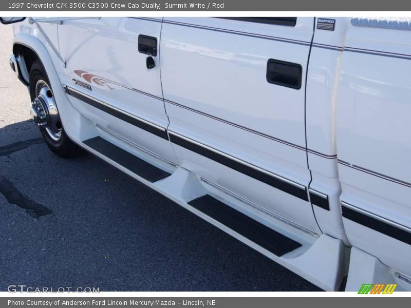 Summit White / Red 1997 Chevrolet C/K 3500 C3500 Crew Cab Dually