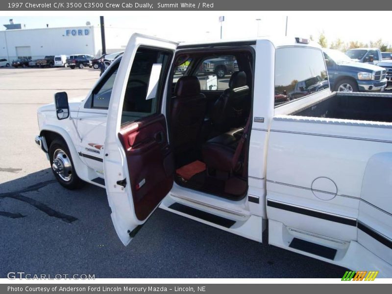 Summit White / Red 1997 Chevrolet C/K 3500 C3500 Crew Cab Dually