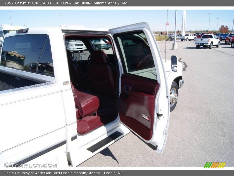 Summit White / Red 1997 Chevrolet C/K 3500 C3500 Crew Cab Dually