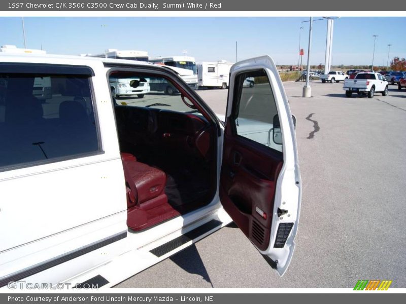Summit White / Red 1997 Chevrolet C/K 3500 C3500 Crew Cab Dually