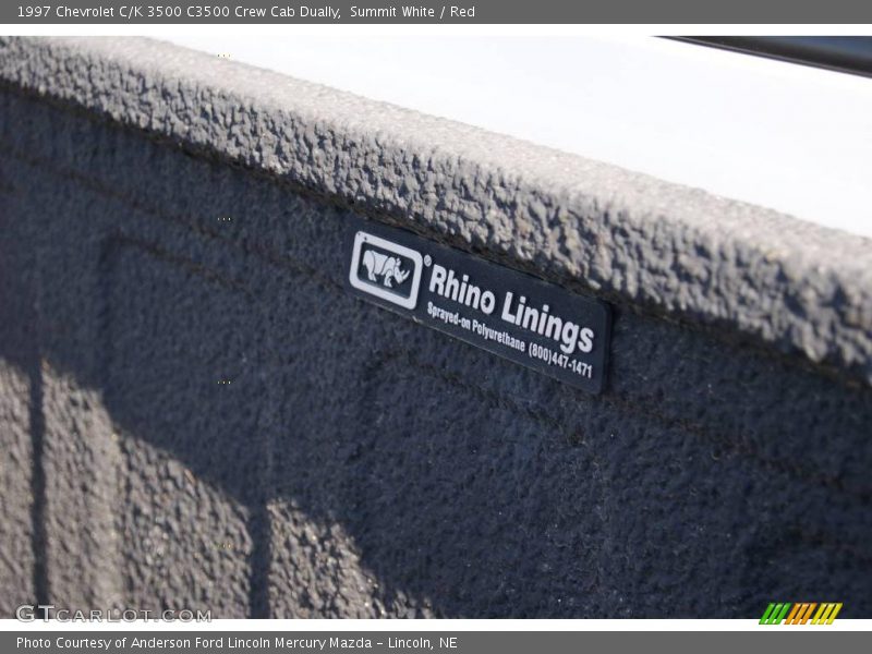 Summit White / Red 1997 Chevrolet C/K 3500 C3500 Crew Cab Dually