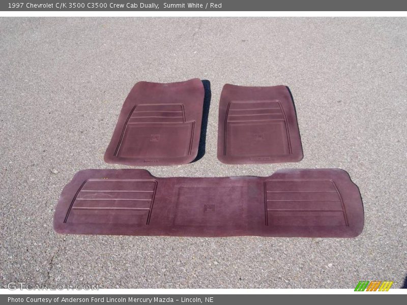 Summit White / Red 1997 Chevrolet C/K 3500 C3500 Crew Cab Dually