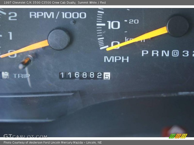 Summit White / Red 1997 Chevrolet C/K 3500 C3500 Crew Cab Dually