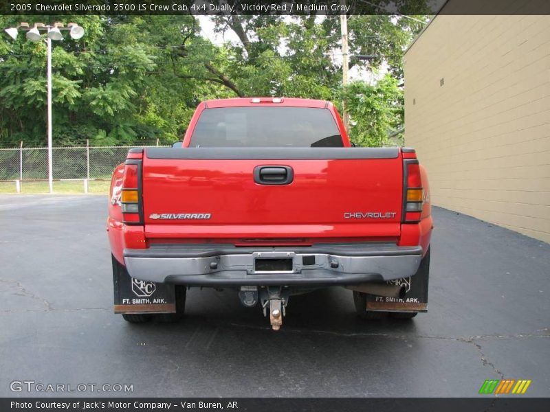 Victory Red / Medium Gray 2005 Chevrolet Silverado 3500 LS Crew Cab 4x4 Dually