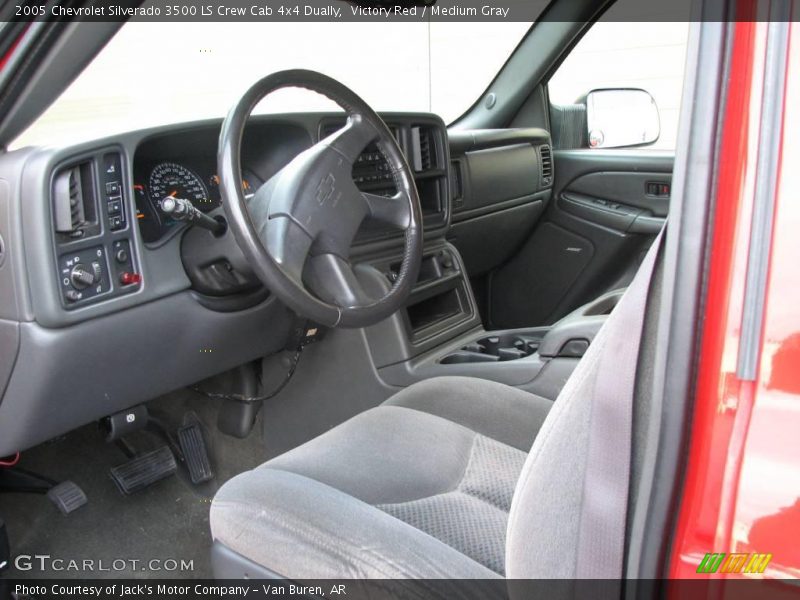 Victory Red / Medium Gray 2005 Chevrolet Silverado 3500 LS Crew Cab 4x4 Dually