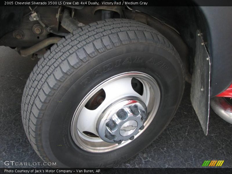 Victory Red / Medium Gray 2005 Chevrolet Silverado 3500 LS Crew Cab 4x4 Dually
