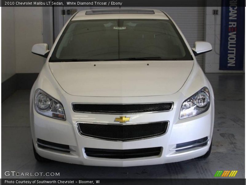 White Diamond Tricoat / Ebony 2010 Chevrolet Malibu LT Sedan