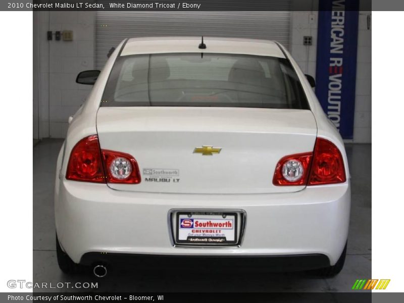 White Diamond Tricoat / Ebony 2010 Chevrolet Malibu LT Sedan