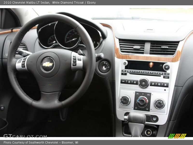 White Diamond Tricoat / Ebony 2010 Chevrolet Malibu LT Sedan