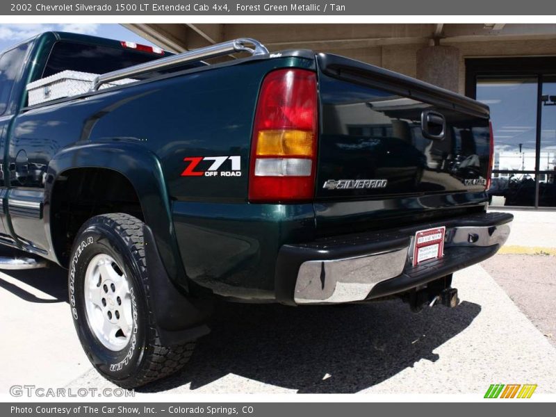 Forest Green Metallic / Tan 2002 Chevrolet Silverado 1500 LT Extended Cab 4x4