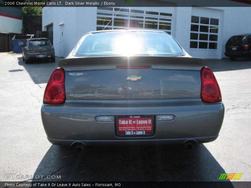 Dark Silver Metallic / Ebony 2006 Chevrolet Monte Carlo LT