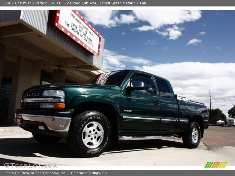 Forest Green Metallic / Tan 2002 Chevrolet Silverado 1500 LT Extended Cab 4x4