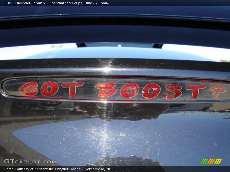 Black / Ebony 2007 Chevrolet Cobalt SS Supercharged Coupe