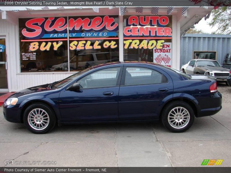 Midnight Blue Pearl / Dark Slate Gray 2006 Chrysler Sebring Touring Sedan