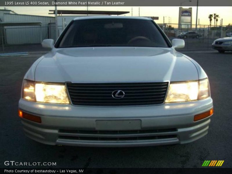 Diamond White Pearl Metallic / Tan Leather 1995 Lexus LS 400 Sedan