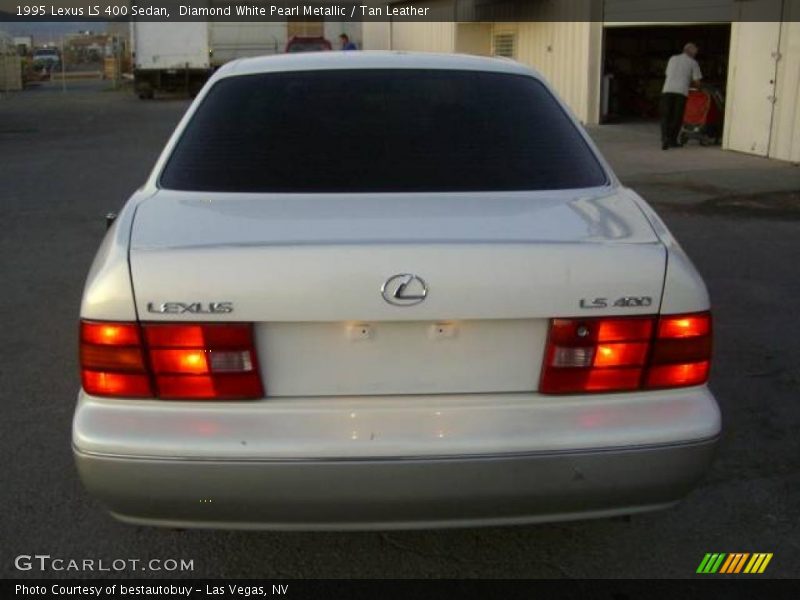 Diamond White Pearl Metallic / Tan Leather 1995 Lexus LS 400 Sedan