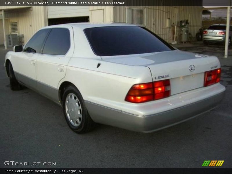 Diamond White Pearl Metallic / Tan Leather 1995 Lexus LS 400 Sedan