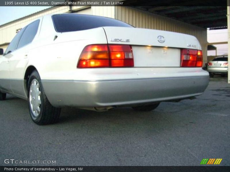 Diamond White Pearl Metallic / Tan Leather 1995 Lexus LS 400 Sedan