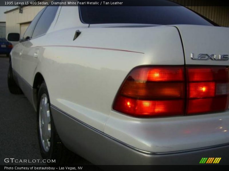 Diamond White Pearl Metallic / Tan Leather 1995 Lexus LS 400 Sedan