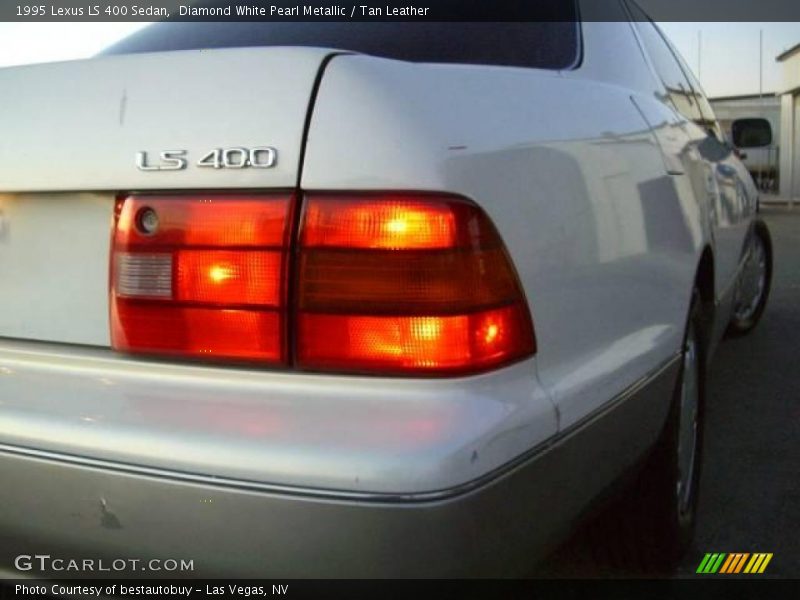 Diamond White Pearl Metallic / Tan Leather 1995 Lexus LS 400 Sedan
