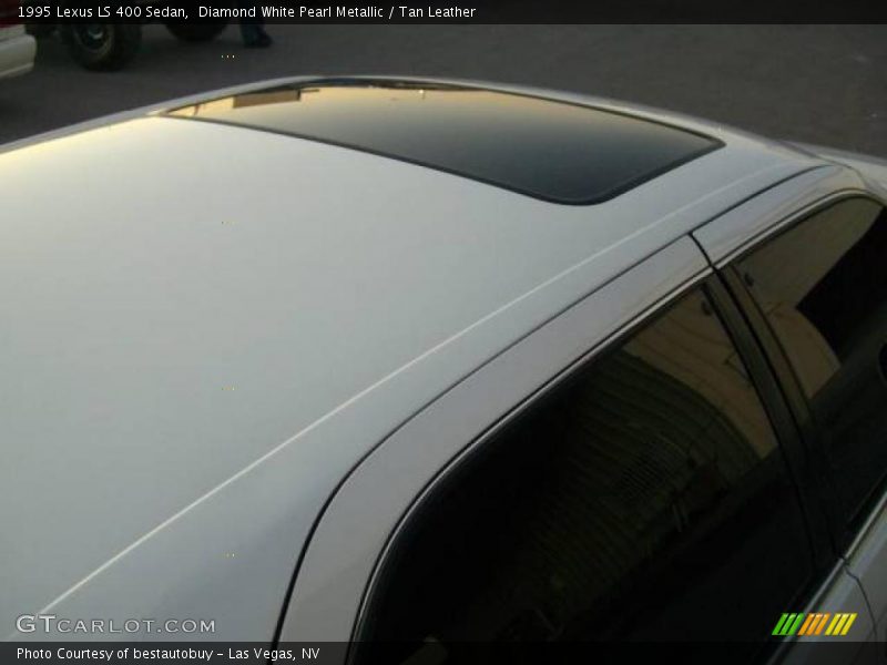 Diamond White Pearl Metallic / Tan Leather 1995 Lexus LS 400 Sedan