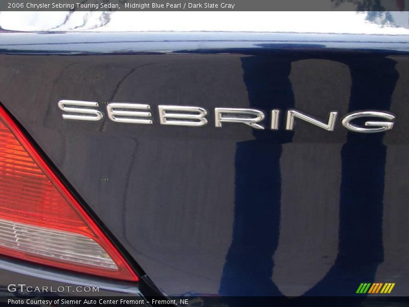 Midnight Blue Pearl / Dark Slate Gray 2006 Chrysler Sebring Touring Sedan