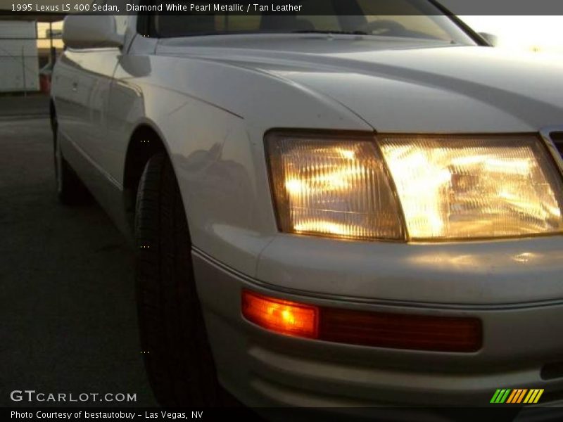 Diamond White Pearl Metallic / Tan Leather 1995 Lexus LS 400 Sedan