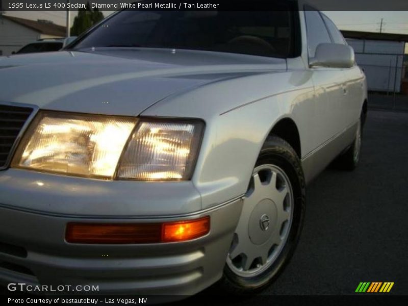 Diamond White Pearl Metallic / Tan Leather 1995 Lexus LS 400 Sedan