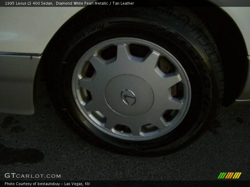Diamond White Pearl Metallic / Tan Leather 1995 Lexus LS 400 Sedan