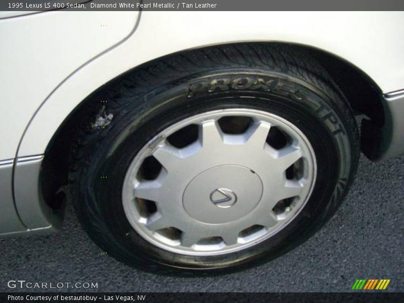 Diamond White Pearl Metallic / Tan Leather 1995 Lexus LS 400 Sedan