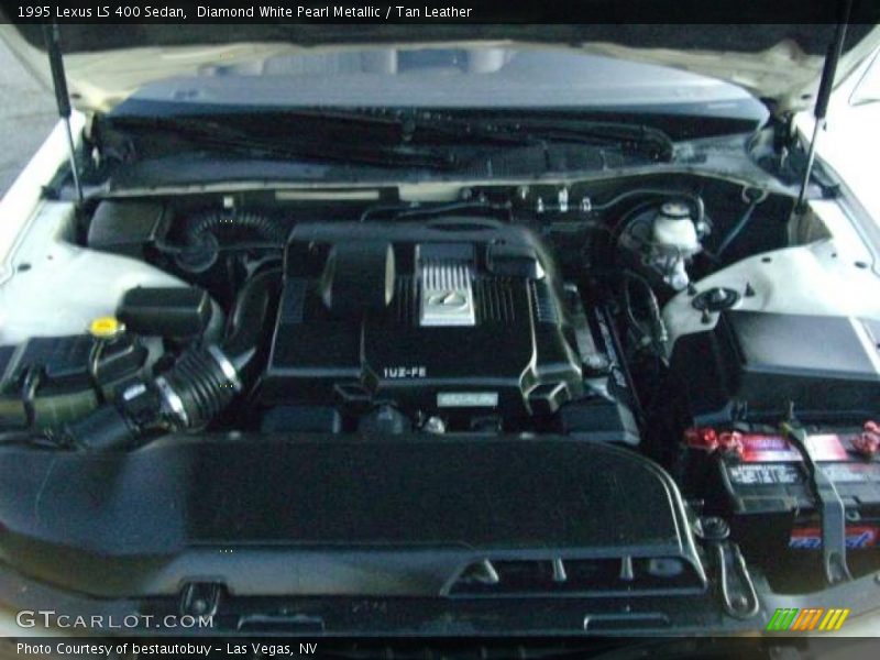 Diamond White Pearl Metallic / Tan Leather 1995 Lexus LS 400 Sedan
