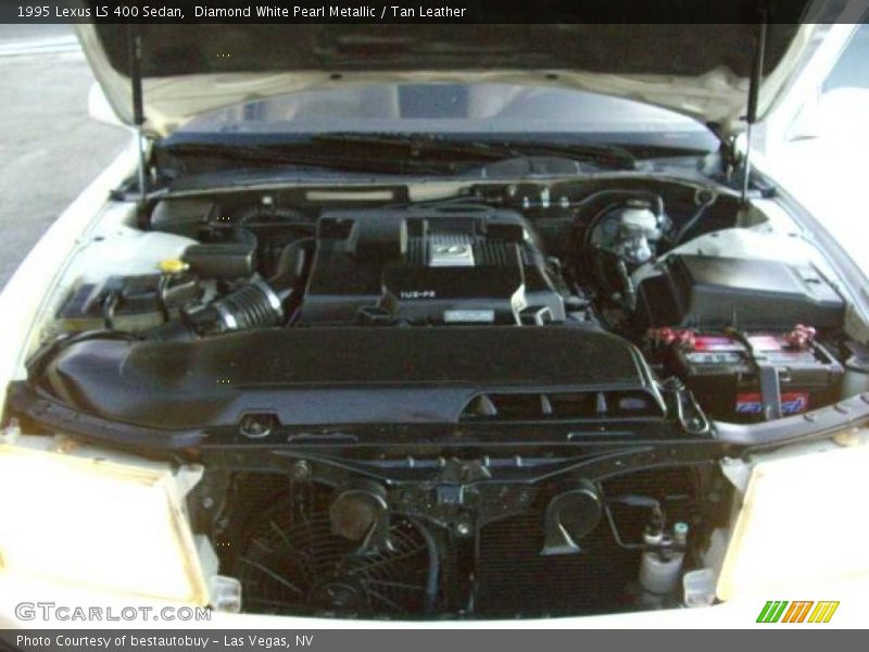 Diamond White Pearl Metallic / Tan Leather 1995 Lexus LS 400 Sedan