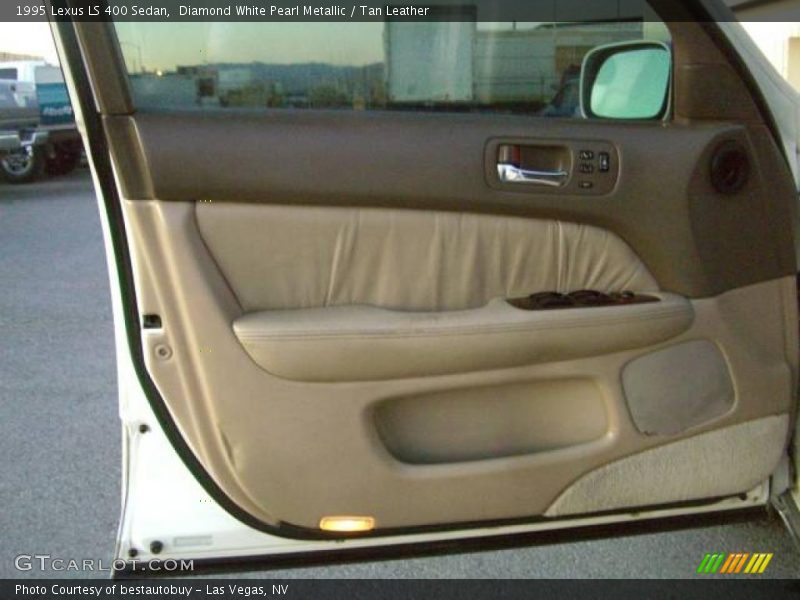 Diamond White Pearl Metallic / Tan Leather 1995 Lexus LS 400 Sedan